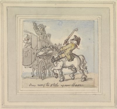 One Way to Stop Your Horse by Thomas Rowlandson